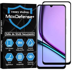 Folie Sticla CASEY STUDIOS pentru Realme Note 60, Full Glue, Sticla Securizata, Duritate Militara, Ultra HD, Protectie Profesionala Ecran 3D, Anti Zgarieturi, Anti Socuri