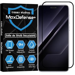 Folie Sticla CASEY STUDIOS pentru Motorola Moto G15 Power, Full Glue, Sticla Securizata, Duritate Militara, Ultra HD, Protectie Profesionala Ecran 3D, Anti Zgarieturi, Anti Socuri