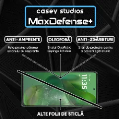 Folie Sticla CASEY STUDIOS pentru Motorola Moto G Power (2025), Full Glue, Sticla Securizata, Duritate Militara, Ultra HD, Protectie Profesionala Ecran 3D, Anti Zgarieturi, Anti Socuri Transparent