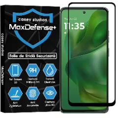 Folie Sticla CASEY STUDIOS pentru Motorola Moto G Power (2025), Full Glue, Sticla Securizata, Duritate Militara, Ultra HD, Protectie Profesionala Ecran 3D, Anti Zgarieturi, Anti Socuri Transparent