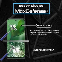 Folie Sticla CASEY STUDIOS pentru Motorola Moto G Power (2025), Full Glue, Sticla Securizata, Duritate Militara, Ultra HD, Protectie Profesionala Ecran 3D, Anti Zgarieturi, Anti Socuri Transparent