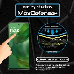 Folie Sticla CASEY STUDIOS pentru Motorola Moto G Power (2025), Full Glue, Sticla Securizata, Duritate Militara, Ultra HD, Protectie Profesionala Ecran 3D, Anti Zgarieturi, Anti Socuri Transparent