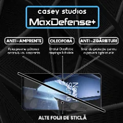 Folie Sticla CASEY STUDIOS pentru OnePlus Ace 5, Full Glue, Sticla Securizata, Duritate Militara, Ultra HD, Protectie Profesionala Ecran 3D, Anti Zgarieturi, Anti Socuri Transparent