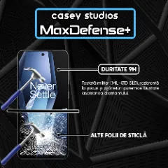 Folie Sticla CASEY STUDIOS pentru OnePlus Ace 5, Full Glue, Sticla Securizata, Duritate Militara, Ultra HD, Protectie Profesionala Ecran 3D, Anti Zgarieturi, Anti Socuri Transparent