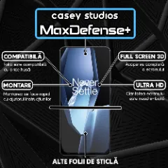 Folie Sticla CASEY STUDIOS pentru OnePlus Ace 5, Full Glue, Sticla Securizata, Duritate Militara, Ultra HD, Protectie Profesionala Ecran 3D, Anti Zgarieturi, Anti Socuri Transparent