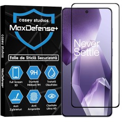 Folie Sticla CASEY STUDIOS pentru OnePlus Ace 5 Pro, Full Glue, Sticla Securizata, Duritate Militara, Ultra HD, Protectie Profesionala Ecran 3D, Anti Zgarieturi, Anti Socuri