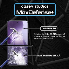 Folie Sticla CASEY STUDIOS pentru OnePlus Ace 5 Pro, Full Glue, Sticla Securizata, Duritate Militara, Ultra HD, Protectie Profesionala Ecran 3D, Anti Zgarieturi, Anti Socuri Transparent