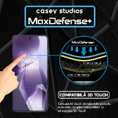 Folie Sticla CASEY STUDIOS pentru OnePlus Ace 5 Pro, Full Glue, Sticla Securizata, Duritate Militara, Ultra HD, Protectie Profesionala Ecran 3D, Anti Zgarieturi, Anti Socuri Transparent