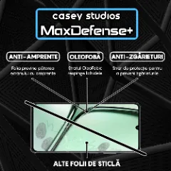 Folie Sticla CASEY STUDIOS pentru Realme Note 60x, Full Glue, Sticla Securizata, Duritate Militara, Ultra HD, Protectie Profesionala Ecran 3D, Anti Zgarieturi, Anti Socuri Transparent