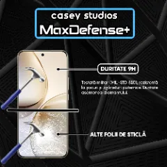 Folie Sticla CASEY STUDIOS pentru Realme 14 Pro+, Full Glue, Sticla Securizata, Duritate Militara, Ultra HD, Protectie Profesionala Ecran 3D, Anti Zgarieturi, Anti Socuri Transparent