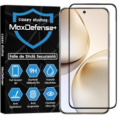 Folie Sticla CASEY STUDIOS pentru Realme 14 Pro+, Full Glue, Sticla Securizata, Duritate Militara, Ultra HD, Protectie Profesionala Ecran 3D, Anti Zgarieturi, Anti Socuri