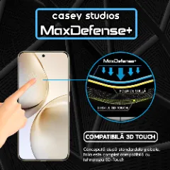 Folie Sticla CASEY STUDIOS pentru Realme 14 Pro+, Full Glue, Sticla Securizata, Duritate Militara, Ultra HD, Protectie Profesionala Ecran 3D, Anti Zgarieturi, Anti Socuri Transparent