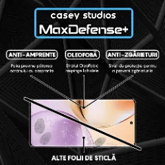 Folie Sticla CASEY STUDIOS pentru Realme 14 Pro, Full Glue, Sticla Securizata, Duritate Militara, Ultra HD, Protectie Profesionala Ecran 3D, Anti Zgarieturi, Anti Socuri Transparent