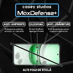 Folie Sticla CASEY STUDIOS pentru Realme 14x, Full Glue, Sticla Securizata, Duritate Militara, Ultra HD, Protectie Profesionala Ecran 3D, Anti Zgarieturi, Anti Socuri Transparent
