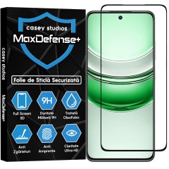 Folie Sticla CASEY STUDIOS pentru Realme 14x, Full Glue, Sticla Securizata, Duritate Militara, Ultra HD, Protectie Profesionala Ecran 3D, Anti Zgarieturi, Anti Socuri