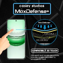 Folie Sticla CASEY STUDIOS pentru Realme 14x, Full Glue, Sticla Securizata, Duritate Militara, Ultra HD, Protectie Profesionala Ecran 3D, Anti Zgarieturi, Anti Socuri Transparent