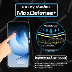 Folie Sticla CASEY STUDIOS pentru Oppo Reno13, Full Glue, Sticla Securizata, Duritate Militara, Ultra HD, Protectie Profesionala Ecran 3D, Anti Zgarieturi, Anti Socuri Transparent