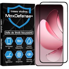 Folie Sticla CASEY STUDIOS pentru Oppo Reno13 Pro, Full Glue, Sticla Securizata, Duritate Militara, Ultra HD, Protectie Profesionala Ecran 3D, Anti Zgarieturi, Anti Socuri