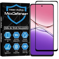 Folie Sticla CASEY STUDIOS pentru Oppo A5 Pro, Full Glue, Sticla Securizata, Duritate Militara, Ultra HD, Protectie Profesionala Ecran 3D, Anti Zgarieturi, Anti Socuri
