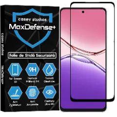 Folie Sticla CASEY STUDIOS pentru Oppo A5 Pro, Full Glue, Sticla Securizata, Duritate Militara, Ultra HD, Protectie Profesionala Ecran 3D, Anti Zgarieturi, Anti Socuri Transparent