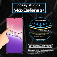 Folie Sticla CASEY STUDIOS pentru Oppo A5 Pro, Full Glue, Sticla Securizata, Duritate Militara, Ultra HD, Protectie Profesionala Ecran 3D, Anti Zgarieturi, Anti Socuri Transparent