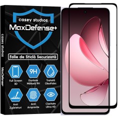 Folie Sticla CASEY STUDIOS pentru Oppo Reno13 F 4G, Full Glue, Sticla Securizata, Duritate Militara, Ultra HD, Protectie Profesionala Ecran 3D, Anti Zgarieturi, Anti Socuri