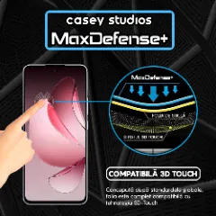 Folie Sticla CASEY STUDIOS pentru Oppo Reno13 F 4G, Full Glue, Sticla Securizata, Duritate Militara, Ultra HD, Protectie Profesionala Ecran 3D, Anti Zgarieturi, Anti Socuri Transparent