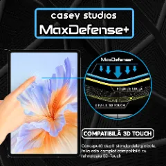Folie Sticla CASEY STUDIOS pentru Honor Pad V9, Full Glue, Sticla Securizata, Duritate Militara, Ultra HD, Protectie Profesionala Ecran 3D, Anti Zgarieturi, Anti Socuri Transparent