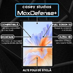 Folie Sticla CASEY STUDIOS pentru Honor Pad V9, Full Glue, Sticla Securizata, Duritate Militara, Ultra HD, Protectie Profesionala Ecran 3D, Anti Zgarieturi, Anti Socuri Transparent