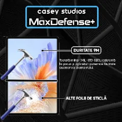Folie Sticla CASEY STUDIOS pentru Honor Pad V9, Full Glue, Sticla Securizata, Duritate Militara, Ultra HD, Protectie Profesionala Ecran 3D, Anti Zgarieturi, Anti Socuri Transparent