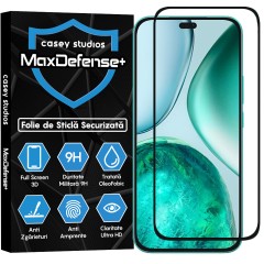 Folie Sticla CASEY STUDIOS pentru Honor X8c, Full Glue, Sticla Securizata, Duritate Militara, Ultra HD, Protectie Profesionala Ecran 3D, Anti Zgarieturi, Anti Socuri