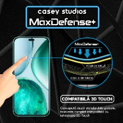 Folie Sticla CASEY STUDIOS pentru Honor X8c, Full Glue, Sticla Securizata, Duritate Militara, Ultra HD, Protectie Profesionala Ecran 3D, Anti Zgarieturi, Anti Socuri Transparent