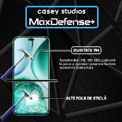 Folie Sticla CASEY STUDIOS pentru Honor X8c, Full Glue, Sticla Securizata, Duritate Militara, Ultra HD, Protectie Profesionala Ecran 3D, Anti Zgarieturi, Anti Socuri Transparent