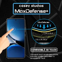 Folie Sticla CASEY STUDIOS pentru Xiaomi Redmi Turbo 4, Full Glue, Sticla Securizata, Duritate Militara, Ultra HD, Protectie Profesionala Ecran 3D, Anti Zgarieturi, Anti Socuri Transparent