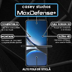 Folie Sticla CASEY STUDIOS pentru Xiaomi Redmi Turbo 4, Full Glue, Sticla Securizata, Duritate Militara, Ultra HD, Protectie Profesionala Ecran 3D, Anti Zgarieturi, Anti Socuri Transparent