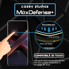 Folie Sticla CASEY STUDIOS pentru Xiaomi Poco X7, Full Glue, Sticla Securizata, Duritate Militara, Ultra HD, Protectie Profesionala Ecran 3D, Anti Zgarieturi, Anti Socuri Transparent