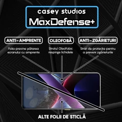 Folie Sticla CASEY STUDIOS pentru Xiaomi Poco X7 Pro, Full Glue, Sticla Securizata, Duritate Militara, Ultra HD, Protectie Profesionala Ecran 3D, Anti Zgarieturi, Anti Socuri Transparent