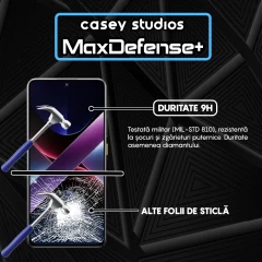 Folie Sticla CASEY STUDIOS pentru Xiaomi Poco X7 Pro, Full Glue, Sticla Securizata, Duritate Militara, Ultra HD, Protectie Profesionala Ecran 3D, Anti Zgarieturi, Anti Socuri Transparent