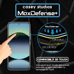 Folie Sticla CASEY STUDIOS pentru Xiaomi Redmi Note 14 4G, Full Glue, Sticla Securizata, Duritate Militara, Ultra HD, Protectie Profesionala Ecran 3D, Anti Zgarieturi, Anti Socuri Transparent
