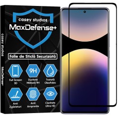 Folie Sticla CASEY STUDIOS pentru Xiaomi Redmi Note 14 Pro 4G, Full Glue, Sticla Securizata, Duritate Militara, Ultra HD, Protectie Profesionala Ecran 3D, Anti Zgarieturi, Anti Socuri