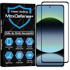 Folie Sticla CASEY STUDIOS pentru Xiaomi Redmi Note 14 Pro 4G, Full Glue, Sticla Securizata, Duritate Militara, Ultra HD, Protectie Profesionala Ecran 3D, Anti Zgarieturi, Anti Socuri
