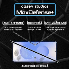 Folie Sticla CASEY STUDIOS pentru Samsung Galaxy S25, Full Glue, Sticla Securizata, Duritate Militara, Ultra HD, Protectie Profesionala Ecran 3D, Anti Zgarieturi, Anti Socuri Transparent