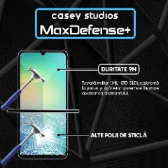 Folie Sticla CASEY STUDIOS pentru Samsung Galaxy A06 5G, Full Glue, Sticla Securizata, Duritate Militara, Ultra HD, Protectie Profesionala Ecran 3D, Anti Zgarieturi, Anti Socuri, Margini negre Negru