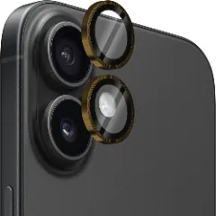 Folie Protectie Lentile Camera pentru Apple iPhone 16 / Apple iPhone 16 Plus, CASEY STUDIOS™ MaxDefense+, Ultra HD, Protectie Profesionala Camere 3D, Anti Amprente, Anti Zgarieturi, Anti Socuri Galben 