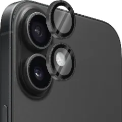 Folie Protectie Lentile Camera pentru Apple iPhone 16 / Apple iPhone 16 Plus, CASEY STUDIOS™ MaxDefense+, Ultra HD, Protectie Profesionala Camere 3D, Anti Amprente, Anti Zgarieturi, Anti Socuri Argintiu 