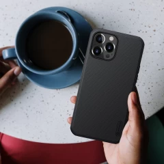 Husa iPhone 13 Pro Max Nillkin Super Frosted Shield Pro - Negru Negru