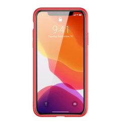 Husa iPhone 12 Pro Max Dux Ducis Yolo din TPU si PU leather - Rosu Rosu