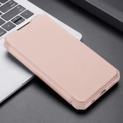 Husa Samsung Galaxy A72 4G Dux Ducis Skin X Bookcase - Roz Roz