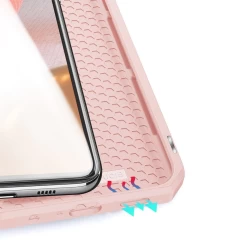 Husa Samsung Galaxy A72 4G Dux Ducis Skin X Bookcase - Roz Roz