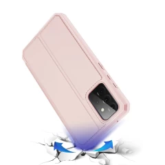 Husa Samsung Galaxy A72 4G Dux Ducis Skin X Bookcase - Roz Roz